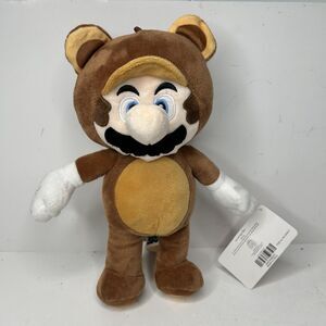 Nintendo Super Mario 12” Tanooki Suit Raccoon Mario Plush Stuffed Toy Tags